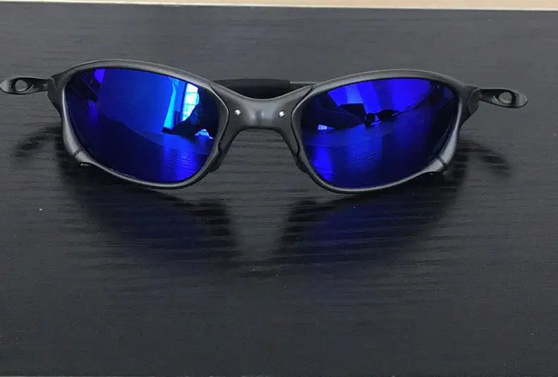 MTB Man Polarized Sunglasses Cycling Glasses UV400 Fishing Sunglasses Metal Bicycle Goggles Cycling Eyewear Riding Glasses D4-3