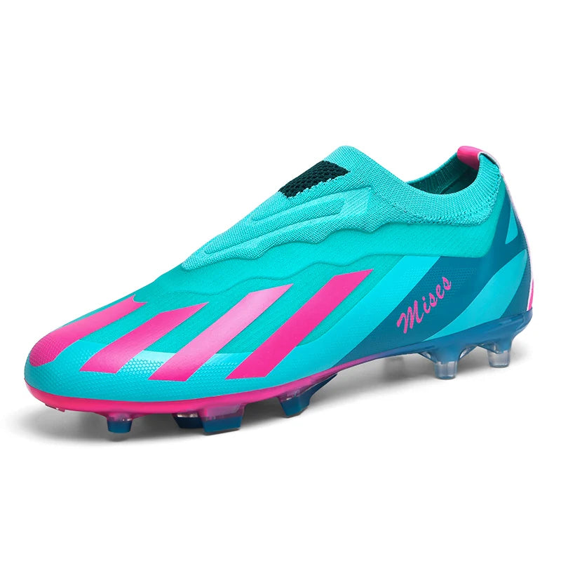 New Men Soccer Shoes Cleats Outdoor Sport Training Breathable Football Boots Long Spikes FG Boys Non Slip Match Comfortable