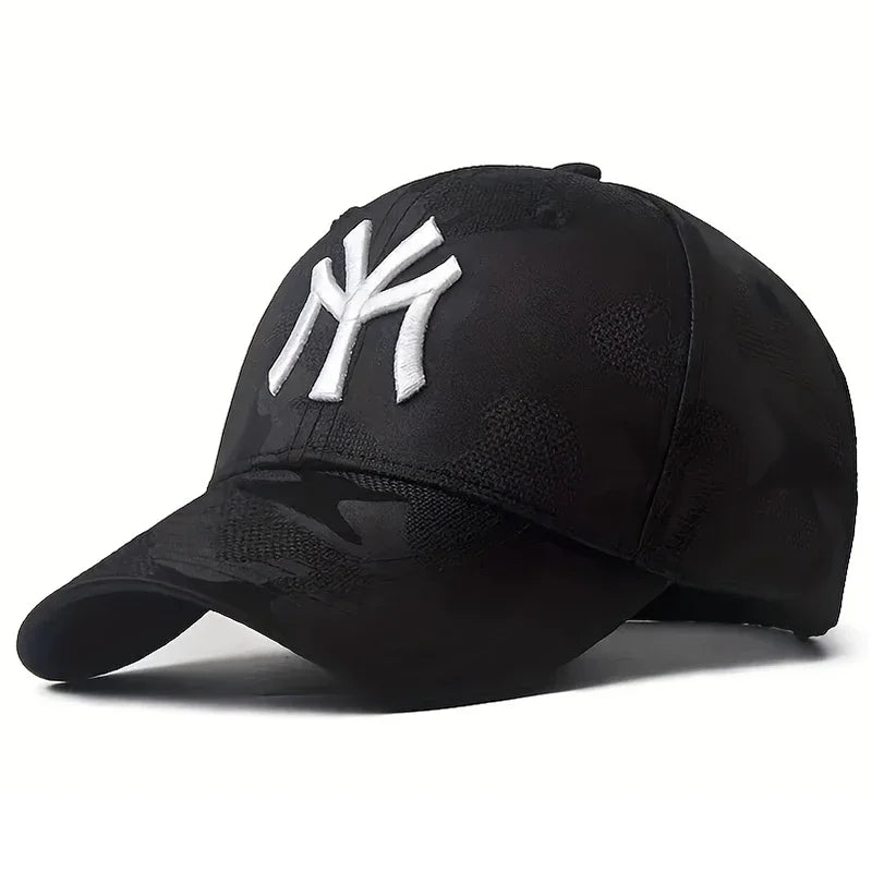 Unisex Letter Embroidery Camouflage Baseball Caps Spring and Autumn Outdoor Adjustable Casual Hats Sunscreen Hat Sports Golf Cap