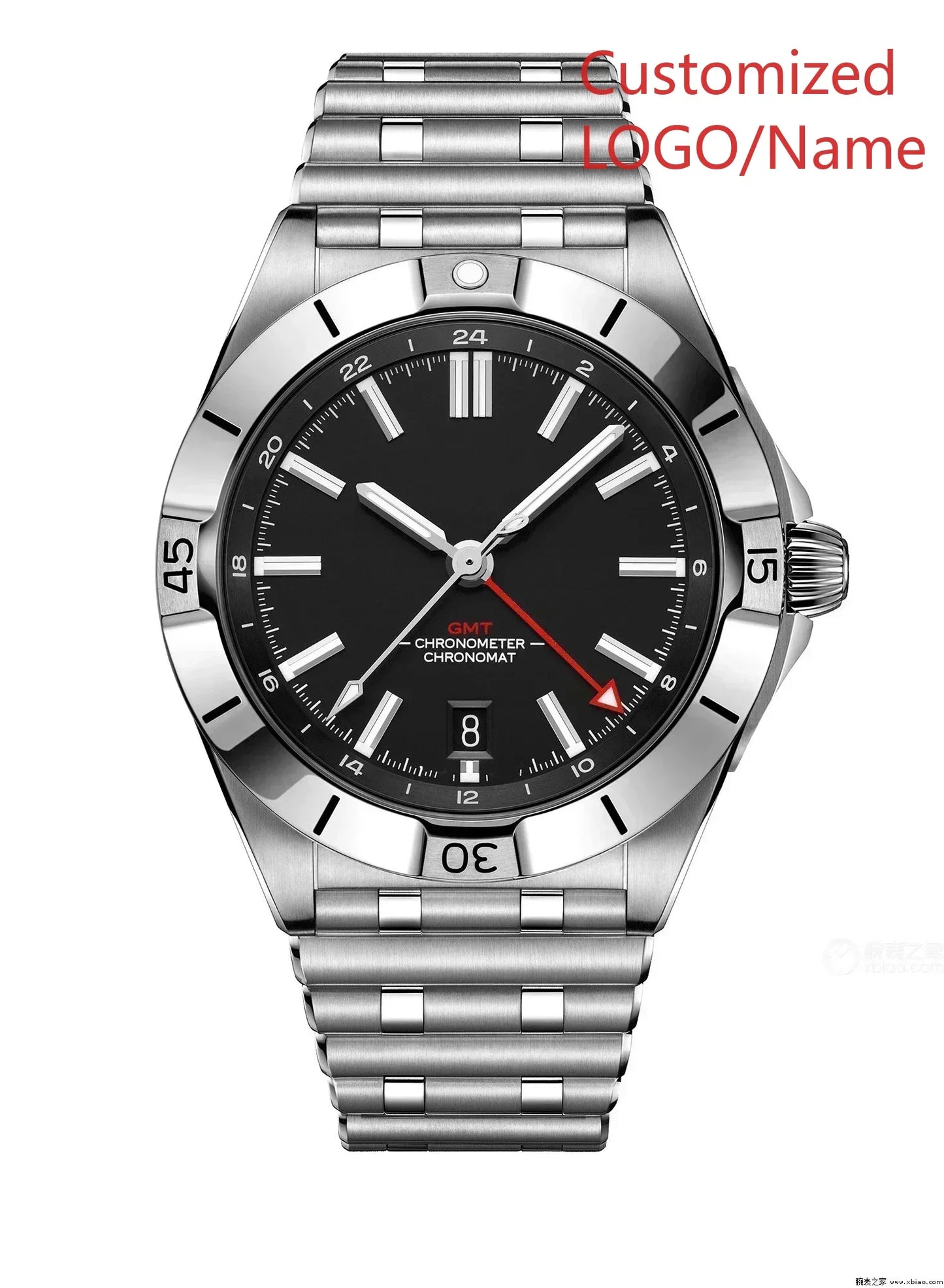 A989 Store Customized Watch Sport Watch Green Blue Watches GMT Chronomat Automatic Mechanical 904L Stainless Steel