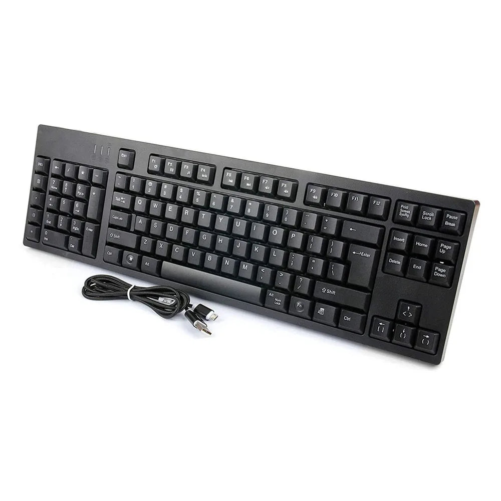 Multimedia 109 Keys Mechanical Gamer Keyboard Left Hand Ergonomic Keyboard + Dual USB HUB Keyboard Wired Keyboard for Laptop PC