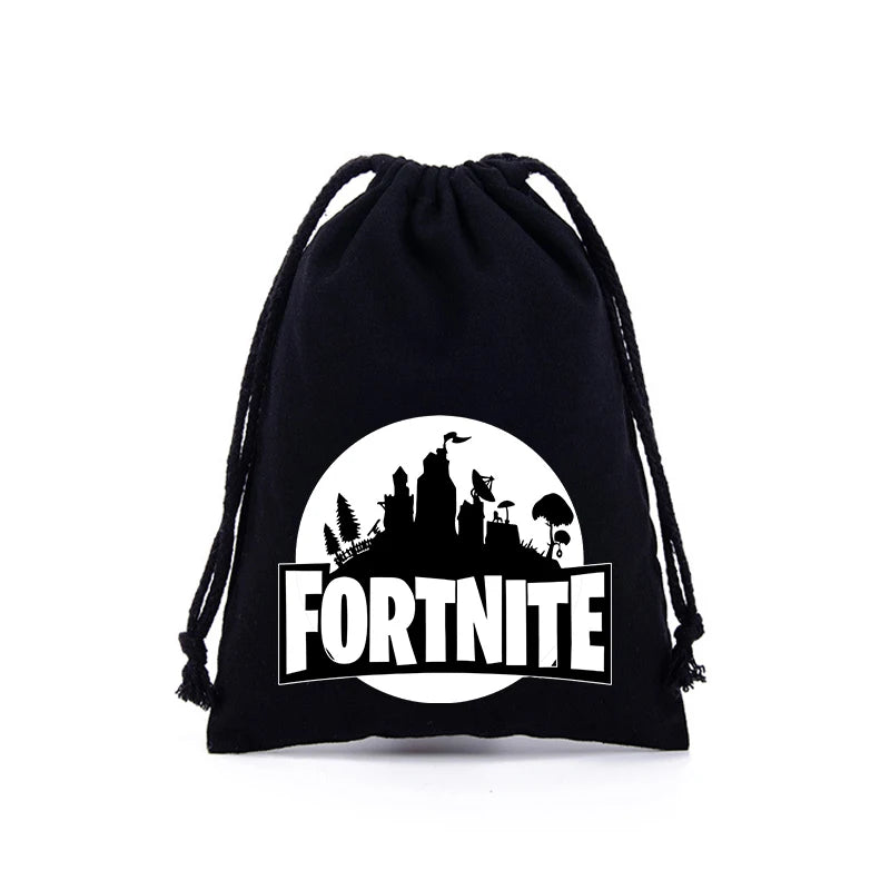 Fortnites Boys Girls Drawstring Bags Cartoon Anime Printed Large Capacity Storage Bags Tote Bag Handbag New Cute Birthday Gifts