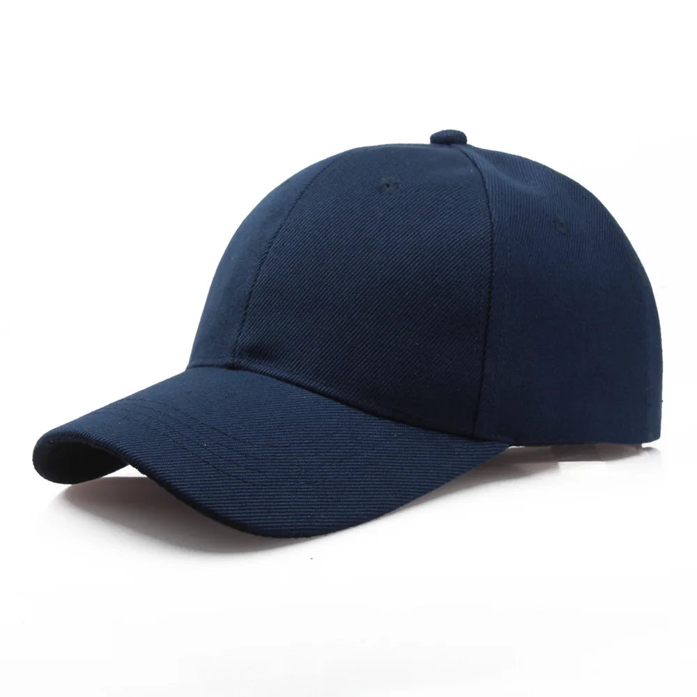 Czarna czapka bejsbolówka w jednolitym kolorze, snapback, casualowa czapka z daszkiem, dopasowana, hip-hop, dad hat, dla mężczyzn i kobiet, unisex