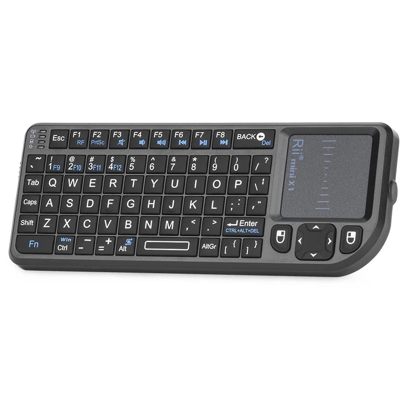 Original Rii X1 2.4GHz Mini-Wireless-Tastatur Englisch/RU/ES/FR mit Touchpad für Android TV Box/PC/Laptop