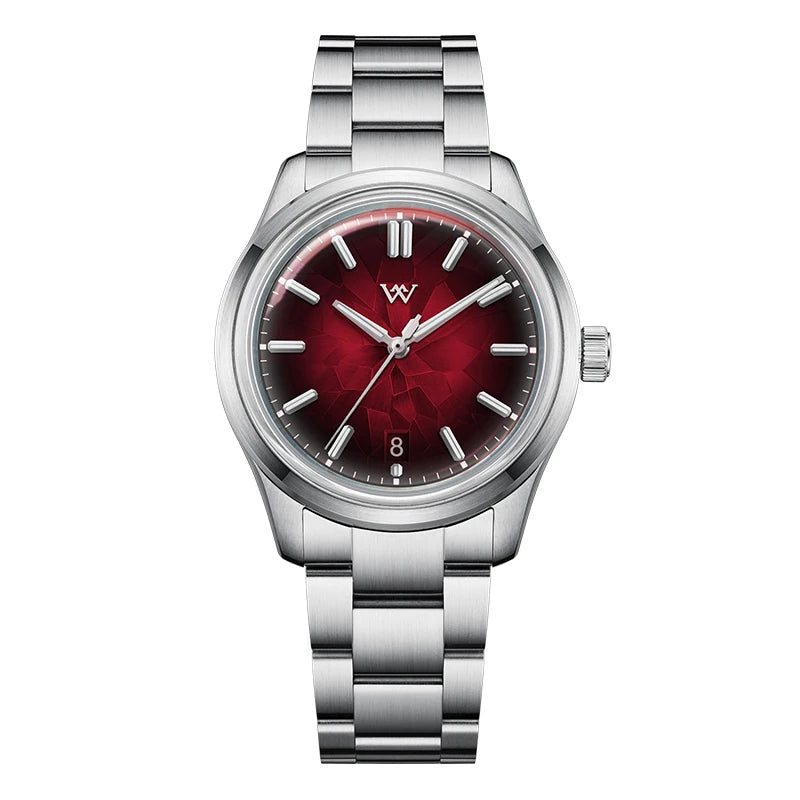 WM Watch Automatic Mechanical Watch NH35 Glacier Series 100M Waterproof AR Coated Sapphire Welly Merck Watches For Man WM226