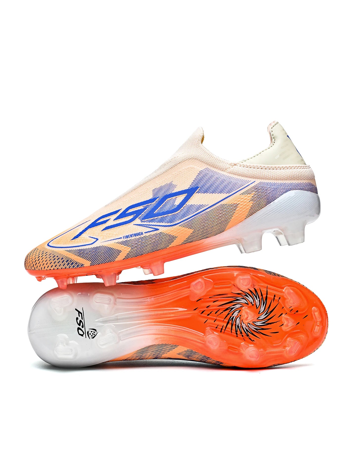 Classic AG/FG football shoes,TPU Wear-resisting Long Studs,PU Mixed Fabric Upper,Non-slip Comfortable for Kids Outdoor Football