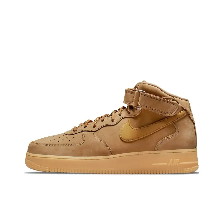 Nike Air Force 1 Mid Top Unisex Classic Sneakers, Cushioned Comfort Durable Design for Casual Streetwear DQ7666-001