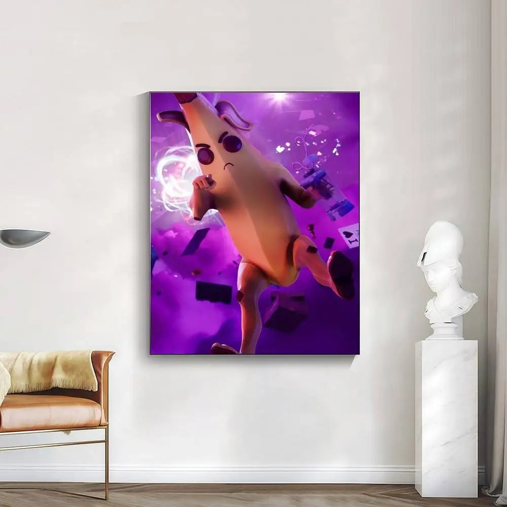 cool F-FORTNITE high-definition poster sticker, sprucing up home and room walls, available in diverse styles.