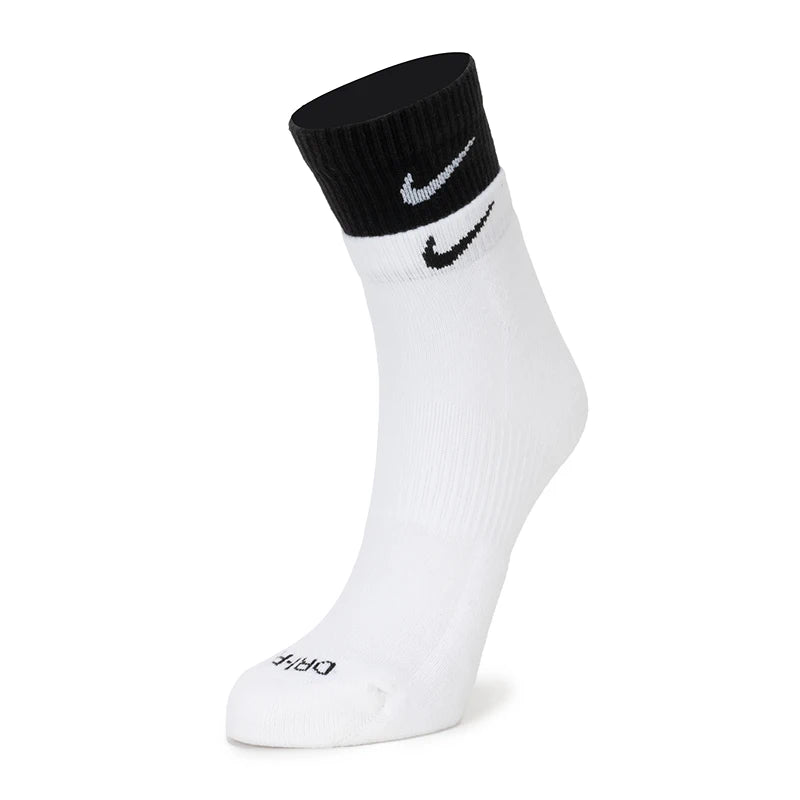 Nike Men's and Women's Socks for Fitness Training, Running, Exercise, Soft, Comfortable, Breathable Casual Socks, Mid-Calf Socks