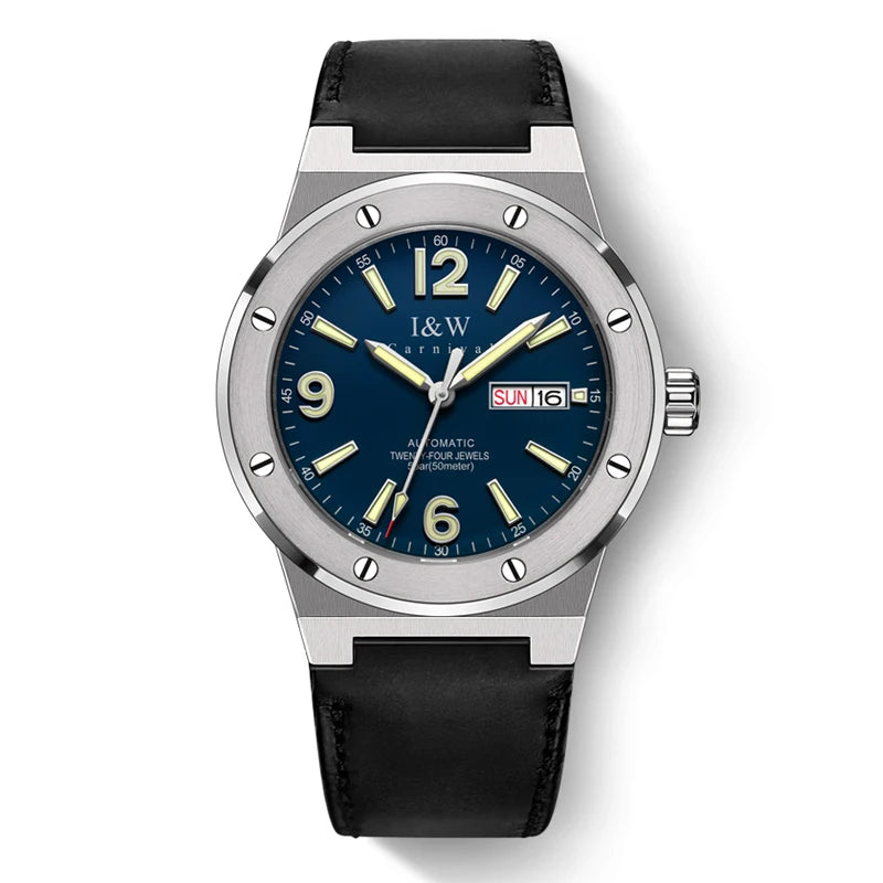 IW New Fashion Date Men Watch MIYOTA Automatic Movement Luminous Top Brand Luxury Sports Mechanical Watch Relogio Masculino