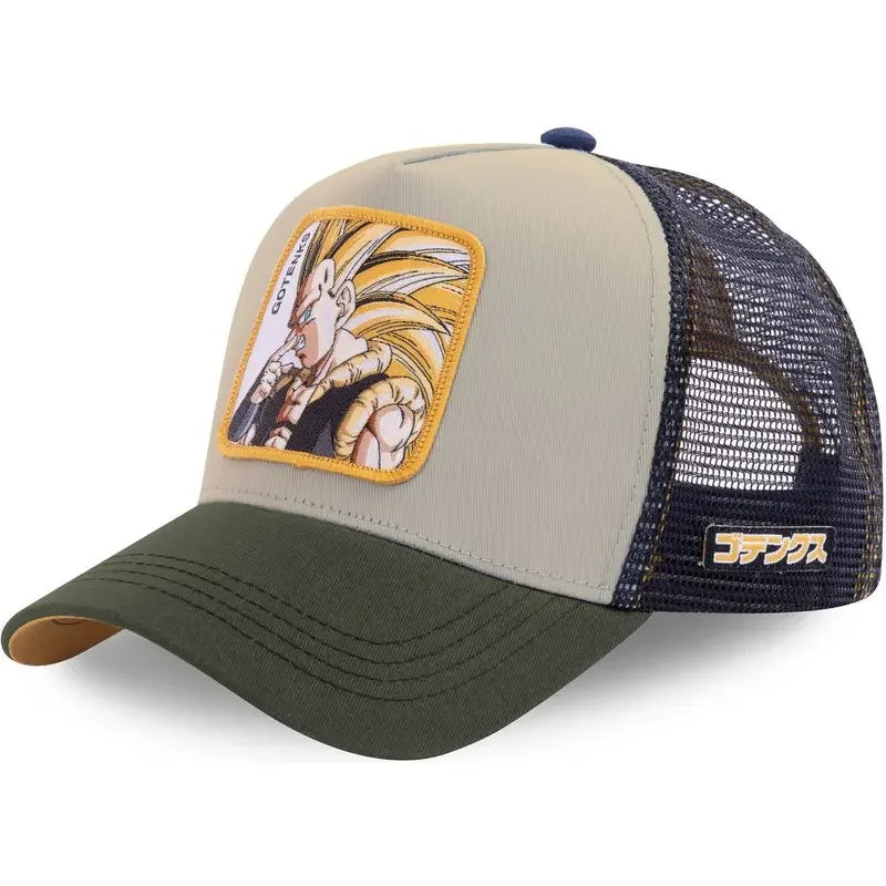 ALL Styles Dragon Ball Baseball Cap Snapback Peaked Cap Men's Embroidery Hip-Hop Cap Style Sun Visor Adjustable Trucker Mesh Cap