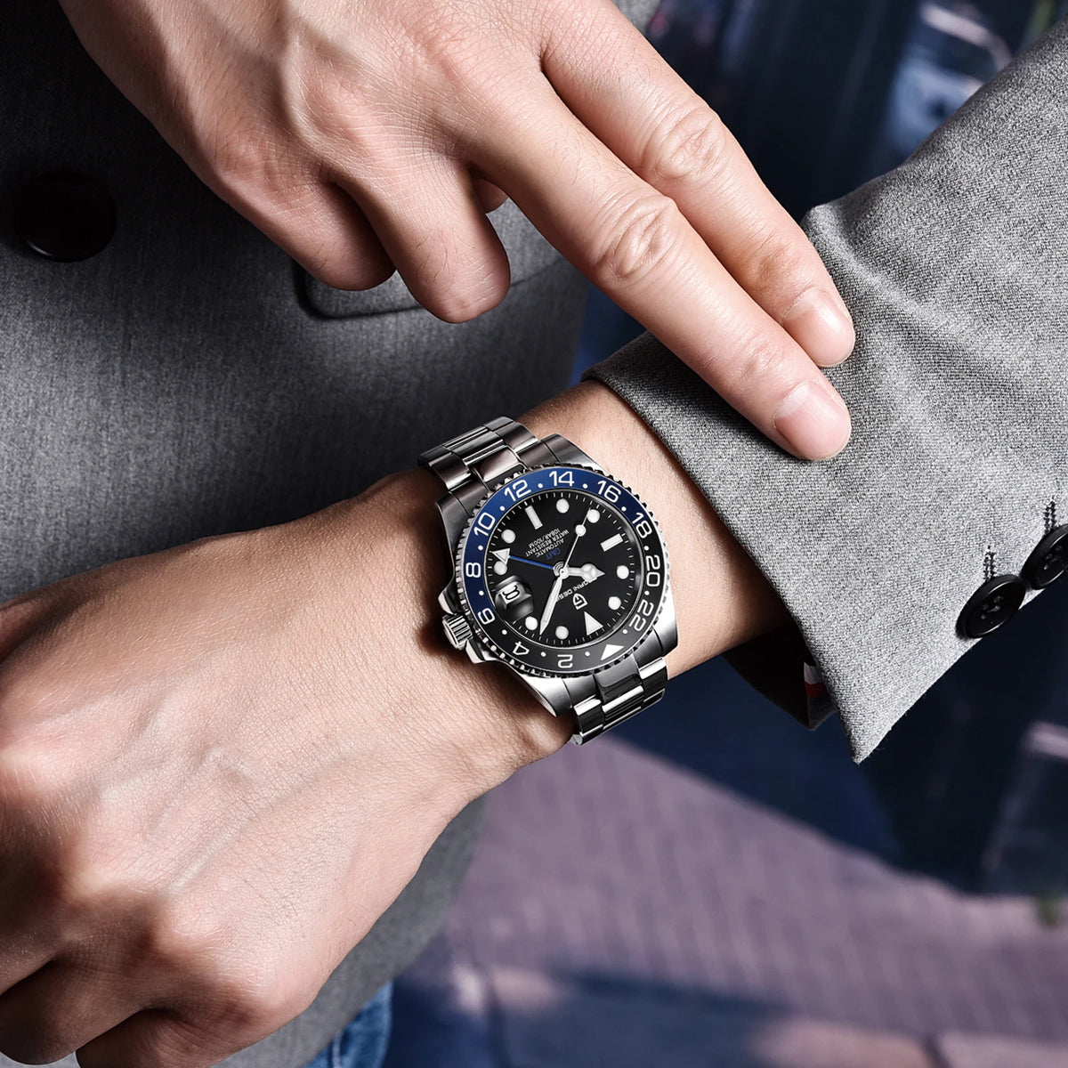 2026 Novo Relógio Mecânico de Luxo para Homem PAGANI DESIGN em Aço Inoxidável, Relógio GMT de Marca Premium com Vidro Safira, Relógio de Homem