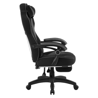 WOLTU Executive Office Chair Breathable Gaming Chair Ergonomic Gamer Computer Chair with Lumbar Cushion Headrest Footrest