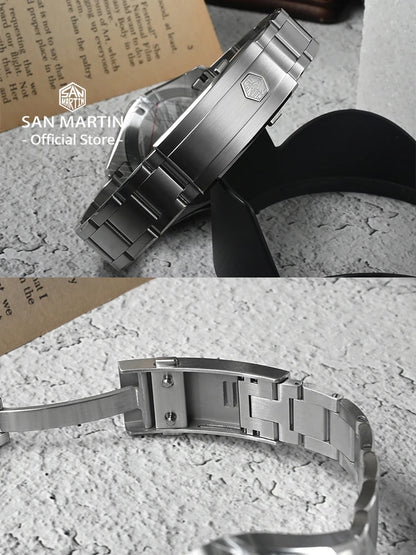 San Martin New Gada Fashion Sport Watch 39mm NH35 Automatic Mechanical Men Watches Dress Waterproof 100m Luminous SN0129