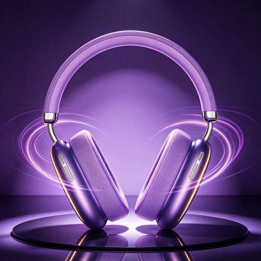 Casque de sport sans fil, casque Bluetooth avec microphone pour appels, coussinets d'oreille en tissu confortables