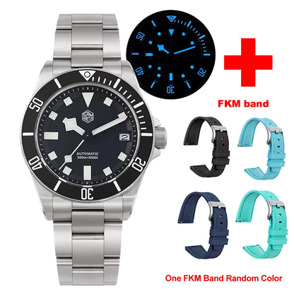  San Martin Grade5 Titanium Watch SN0121TD PT5000/ST2130 Automatic Movement Watch 300M Waterproof Adjustable Clasp Wristwatch