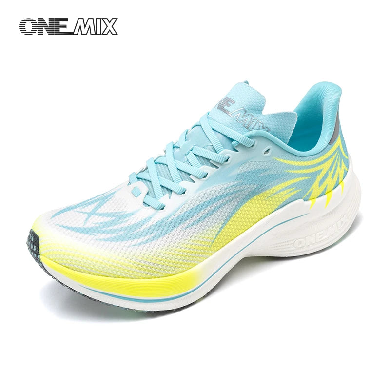 ONEMIX 2025 Scarpe sportive da running uomo donna con piastra in carbonio, traspiranti, ammortizzate, antiscivolo, PB, leggere, a rimbalzo