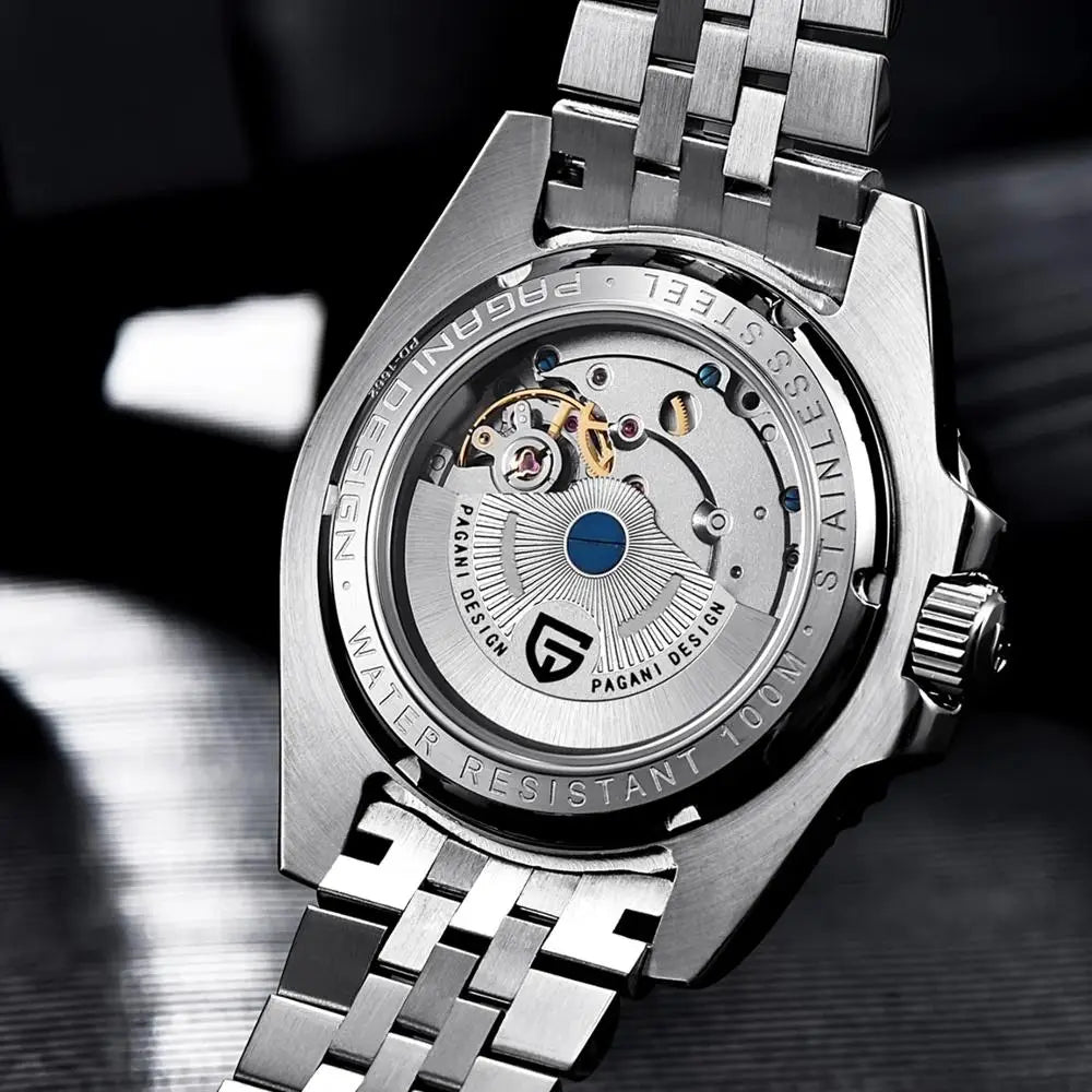 2026 Novo Relógio Mecânico de Luxo para Homem PAGANI DESIGN em Aço Inoxidável, Relógio GMT de Marca Premium com Vidro Safira, Relógio de Homem