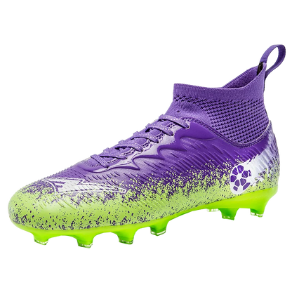 Pro Performance HighCut Soccer Boots FG Long Studs Breathable Lightweight Cleats for Outdoor Grass Matches and Daily Training