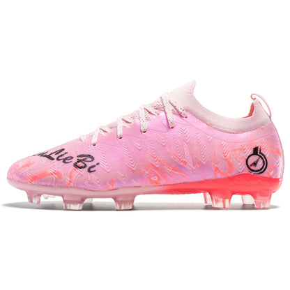 Men Professional Football Boots High-Top Soccer Cleats FG & TF Sneakers for Outdoor Training & Matches Multi-Color Wear-resistan