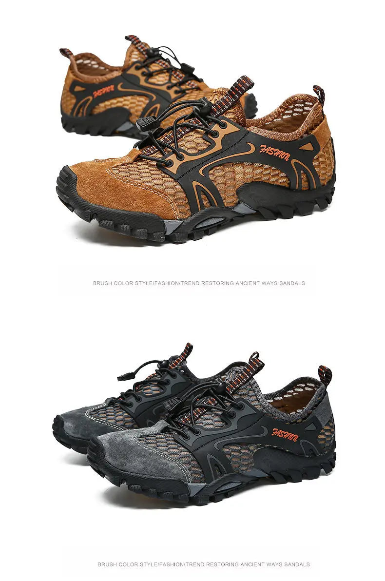 Męskie buty outdoorowe, rekreacyjne, turystyczne, plażowe, do brodzenia, szybkoschnące, do wspinaczki skałkowej
