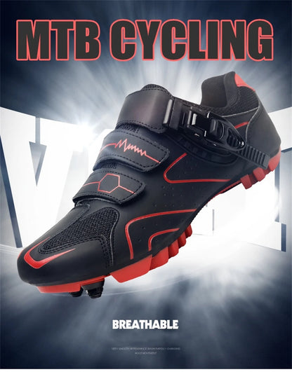 Professionelle selbstsichernde Fahrradschuhe für den Outdoor-Einsatz, MTB-Pedale, Fahrradschuhe, rutschfeste Sneaker, Rennradschuhe, SPD-Cleat-Schuhe