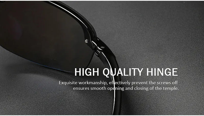 JULI Sports Sunglasses for Men Women TR90 Rimless Frame UV400 Protection for Cycling Running Fishing Baseball Driving 8001