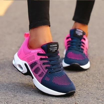 Damen-Laufschuhe, atmungsaktive Freizeitschuhe, leichte Outdoor-Sportschuhe, Freizeitschuhe zum Spazierengehen, Sneaker, Tenis-Feminino-Schuhe