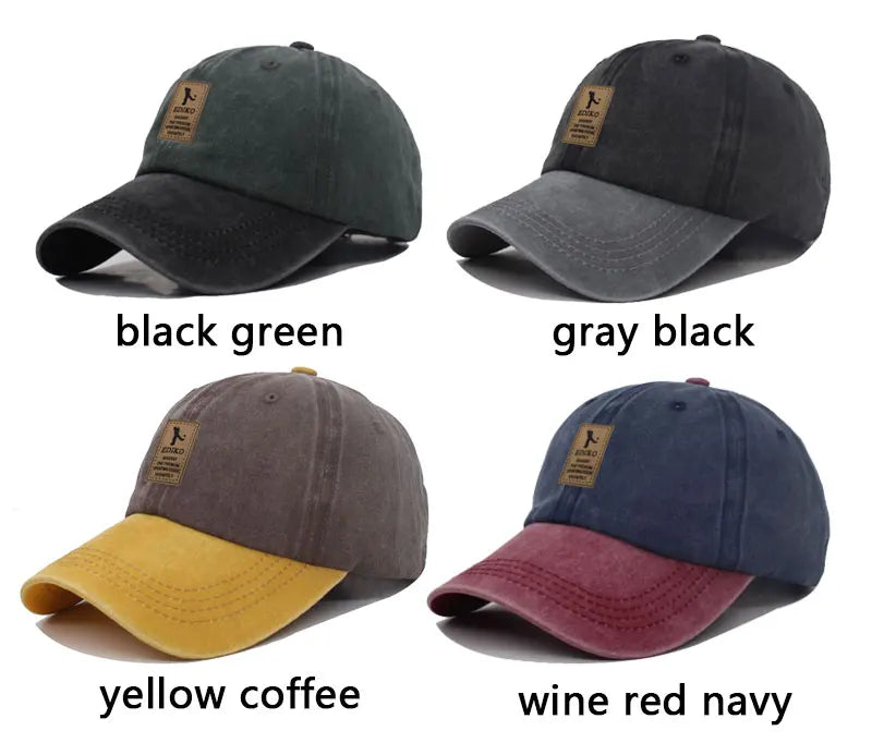 New Vintage Cotton Men Baseball Cap Hat Women Golf Caps For Women Snapback Cap Bone Summer Gorras Trucker Dad Men's Baseball Hat
