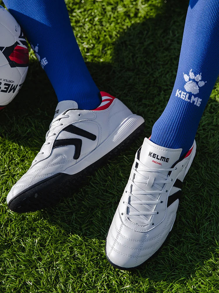 Fotbalové kopačky KELME TF, kopačky z telecí kůže, profesionální futsalové kopačky, originální tréninkové tenisky na fotbal ZX80011017
