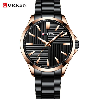 Orologio da uomo CURREN – Modello di lusso, impermeabile, stile militare, in acciaio inossidabile – Orologio da polso sportivo (cod. 8322)