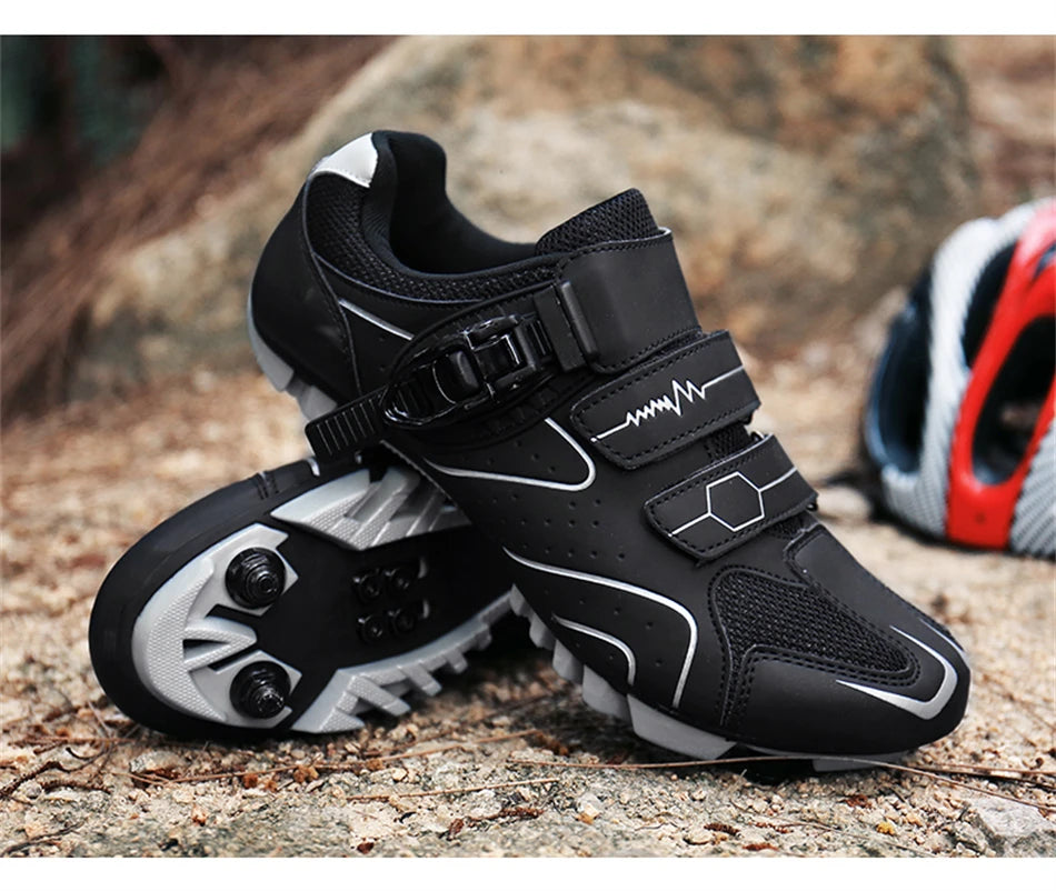 Professionelle selbstsichernde Fahrradschuhe für den Outdoor-Einsatz, MTB-Pedale, Fahrradschuhe, rutschfeste Sneaker, Rennradschuhe, SPD-Cleat-Schuhe