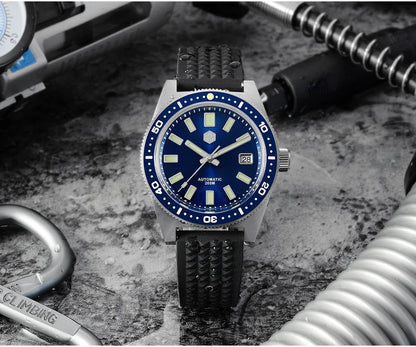 San Martin Official 41mm 62mas V4 Diver Men Watch NH35 Automatic Mechanical Watch Sapphire Glass 200m Waterproof Luminous SN0007