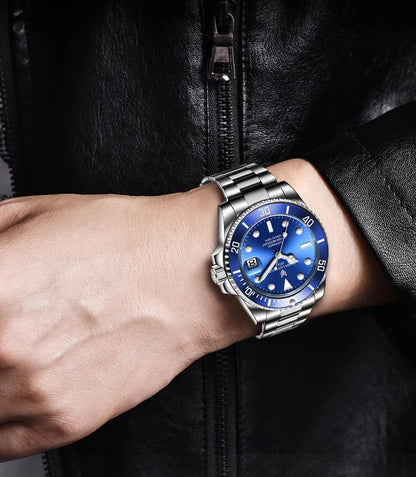 Orologi da polso meccanici da uomo LIGE, orologi da lavoro, orologi da uomo impermeabili, orologi sportivi automatici da uomo, Relogios Masculino