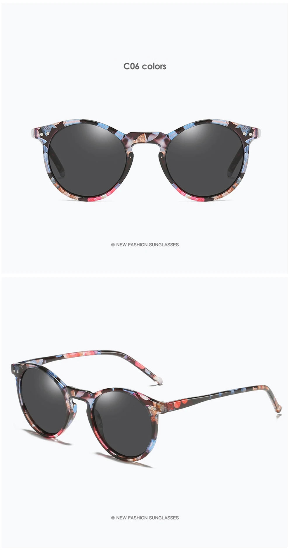 2025 Polarized Sunglasses Men Women Brand Designer Retro Round Sun Glasses Vintage Male Female Goggles UV400 Oculos Gafas De Sol
