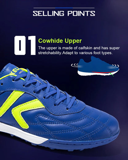 Fotbalové kopačky KELME TF, kopačky z telecí kůže, profesionální futsalové kopačky, originální tréninkové tenisky na fotbal ZX80011017