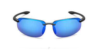 JULI Sports Sunglasses for Men Women TR90 Rimless Frame UV400 Protection for Cycling Running Fishing Baseball Driving 8001