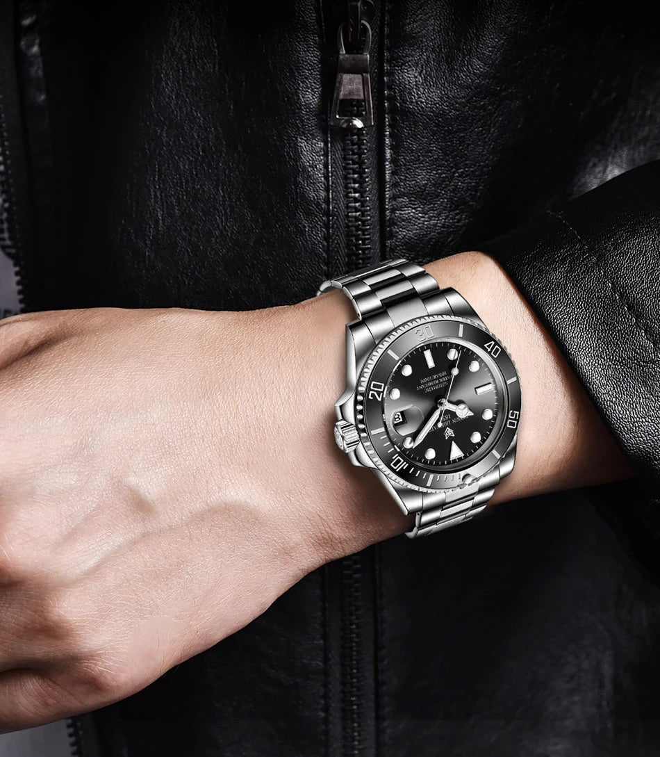 Orologi da polso meccanici da uomo LIGE, orologi da lavoro, orologi da uomo impermeabili, orologi sportivi automatici da uomo, Relogios Masculino