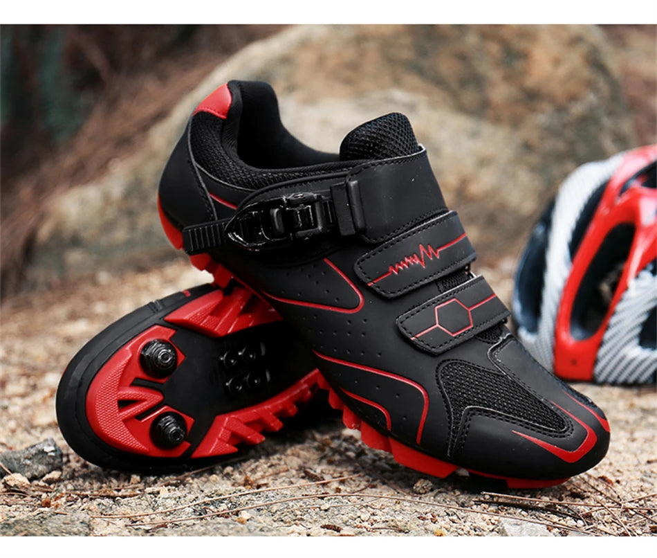 Professionelle selbstsichernde Fahrradschuhe für den Outdoor-Einsatz, MTB-Pedale, Fahrradschuhe, rutschfeste Sneaker, Rennradschuhe, SPD-Cleat-Schuhe