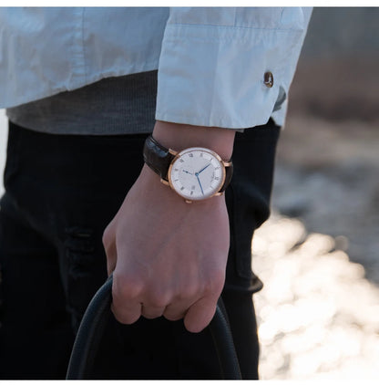 Carnival Brand Luxury Business Watch Fashion Waterproof Rose Gold Silver Calendar Automatic Mechanical Wristwatch For Men Reloj