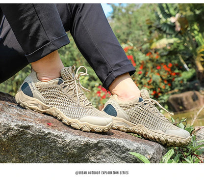 HUMTTO Pantofi de drumeție pentru bărbați, pantofi respirabili pentru sporturi în aer liber, pantofi de alpinism, pantofi de vânătoare pentru femei, adidași de trekking, ghete până la gleznă, pantofi tactici