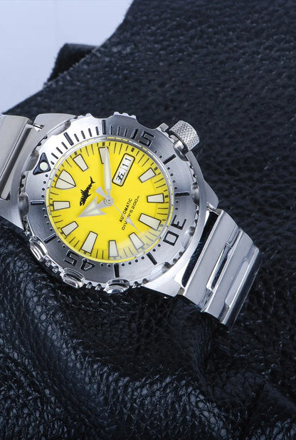 Heimdallr Sharkey Monster V2 Men's Diver Watch 316L Stainless Steel Japan NH36A Movement 200M Waterproof Men Mechanical Watches