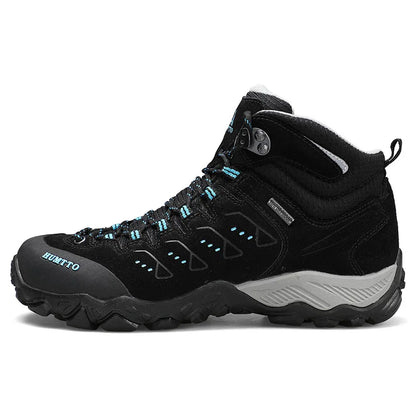 HUMTTO Nouvelles chaussures de randonnée pour homme : baskets d'extérieur imperméables pour homme et femme, en cuir, pour la marche, l'escalade, le trekking et le sport ; bottes pour homme et femme