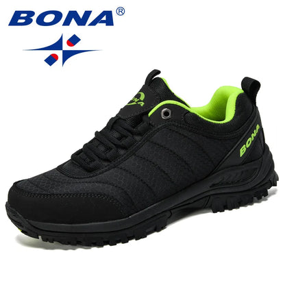 BONA Wanderschuhe Herren Bergsteigerschuhe Outdoor-Sneaker Herrenschuhe Trekking-Sport-Sneaker Herren Bequem