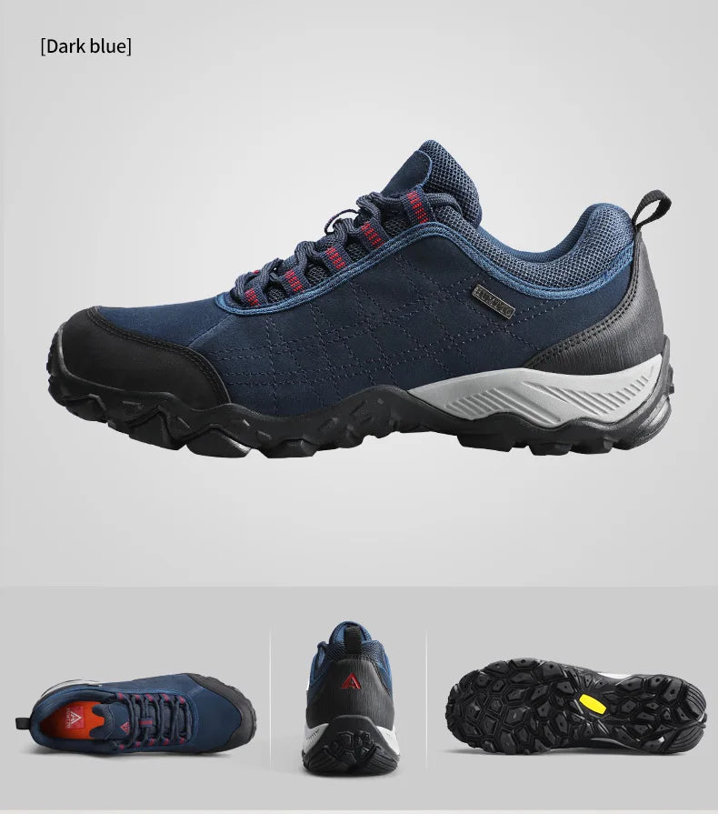 HUMTTO Outdoor Hiking Trekking Mountain Sports Shoes for Men Camping Hunting Walking Breathable Cushioning Man Nonslip Sneakers
