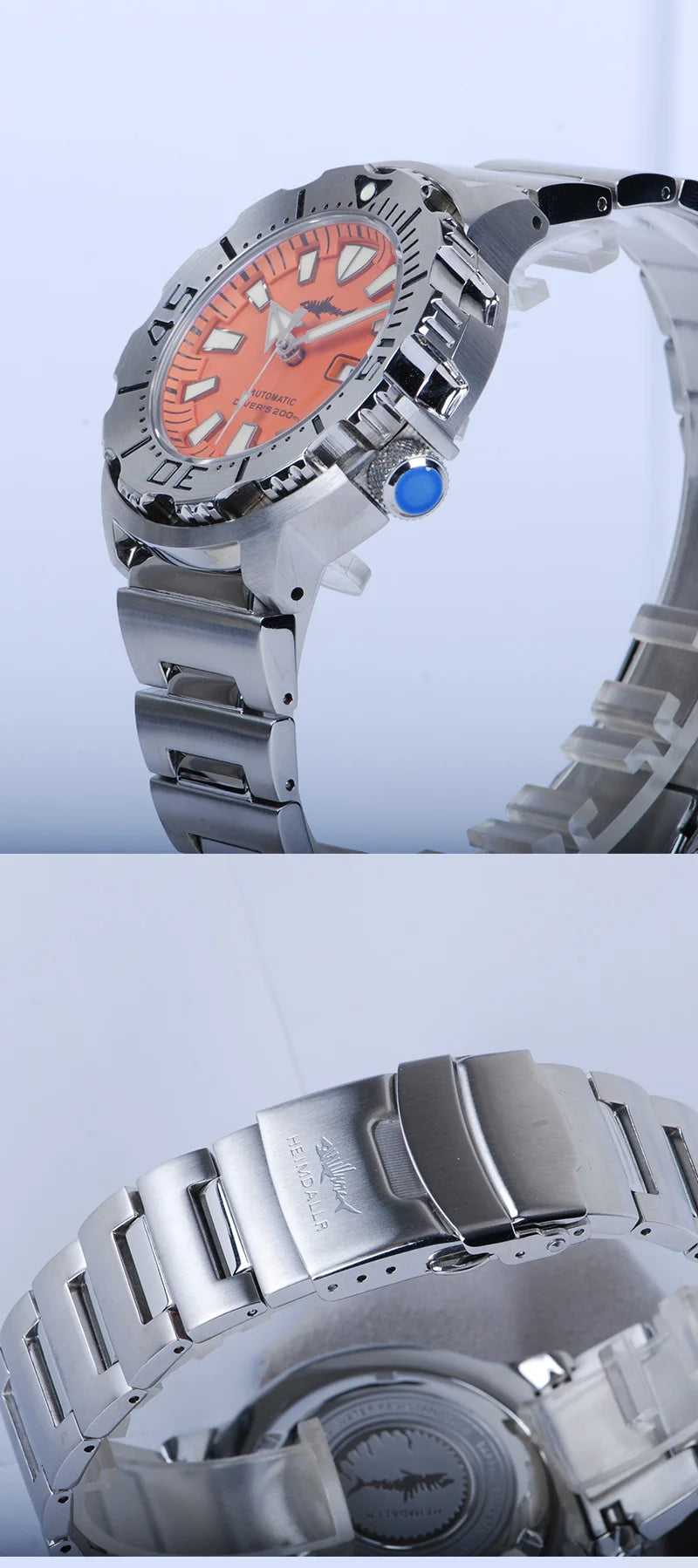 Heimdallr Sharkey Monster V2 Men's Diver Watch 316L Stainless Steel Japan NH36A Movement 200M Waterproof Men Mechanical Watches