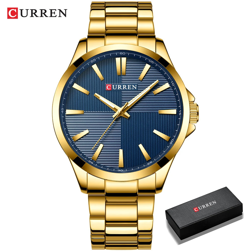 Orologio da uomo CURREN – Modello di lusso, impermeabile, stile militare, in acciaio inossidabile – Orologio da polso sportivo (cod. 8322)
