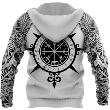 Fenrir Wolf Valknut Tattoo 3D-tulostetut miesten hupparit Harajuku-muoti Huppari Syksy Unisex-huppari sudadera hombre