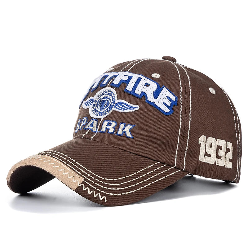 New Unisex Cap Letter Embroidery Cotton Baseball Cap Casual Outdoor Adjustable Cap For Women Men Fashion Street Hat
