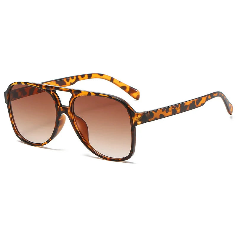 Vintage Oversized Sunglasses Woman Fashion Brand Big Frame Sun Glasses Female Candy Colors Ins Style Aviation Oculos De Sol